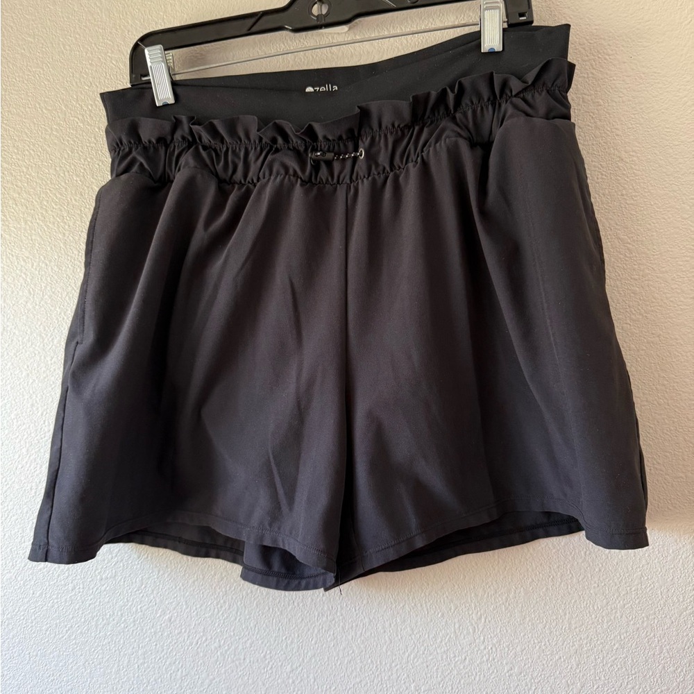 Zella Black Paperbag Waist Athletic Shorts - Picture 6 of 9